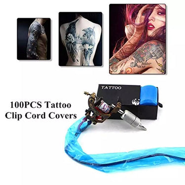 Pro Disposable Hygiene Tattoo Machine Clip Cord Covers Bags Supply Sleeves Disposable Plastic Hygiene Machine Cover 100pcs